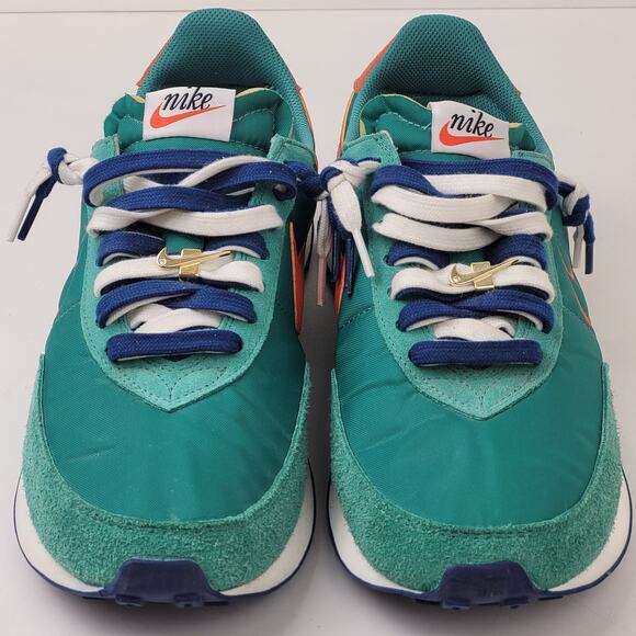 Nike Waffle Trainer 2 Green Noise/Orange Sail DH4390-300 Men's Sz 13 - Picture 2 of 12